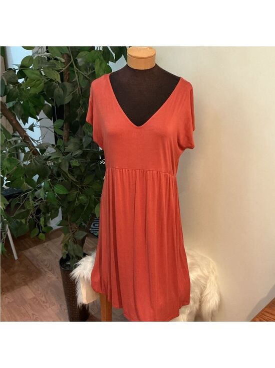 Maurices Dresses & Skirts - Maurices 24/7 short sleeve v neck babydoll mini dress Woman’s size XL